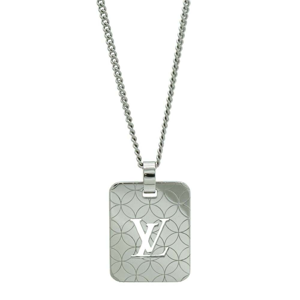 LOUIS VUITTON Silver Necklace - Picture 1 of 7